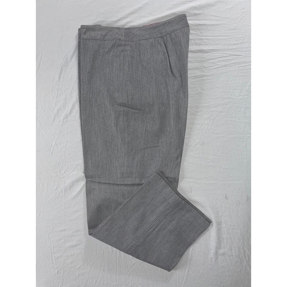 Talbots Petites Stretch Chino Dress Pants, Trousers. Medium Gray, Women's 12.